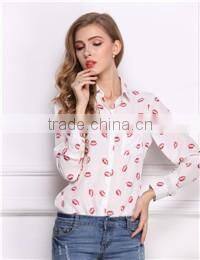 New 2015 Spring Fashion Long Sleeve Tops Women Hollow Out Lace Cotton Blouse Shirt Plus Size Blouse