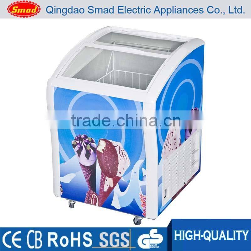 Beer minibar fridge,glass door beer cooler showcase