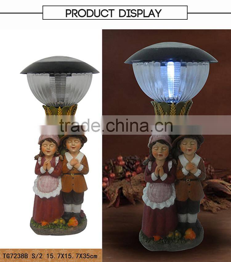 Mini Solar Powered Harvest Led Light Outdoor Solar Yellow Flashing Light Solar Street Light For Garden