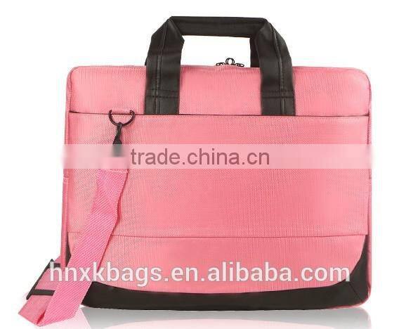 promotional pink laptop bag with customized logo