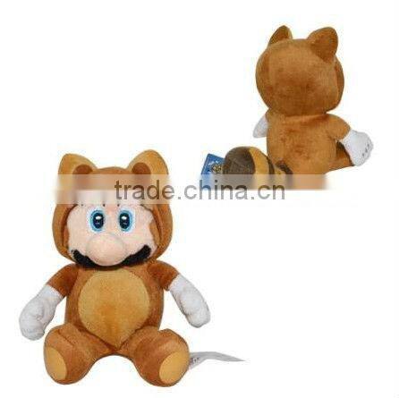 2X Super Mario Land Plush Tanooki Mario & Kitsune Luigi Soft Toy Teddy Doll