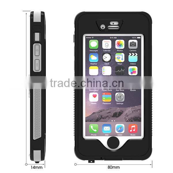 Shockproof Waterproof Case Cover for iPhone 6 6S Diving With Button And Holder Stand