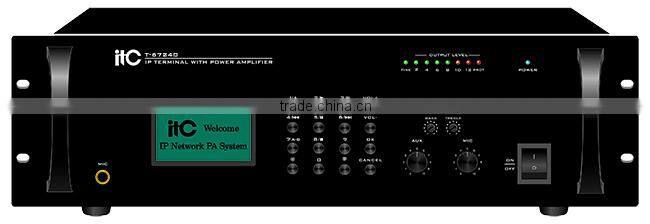 Professional 240W 3U Audio IP System Amplifier