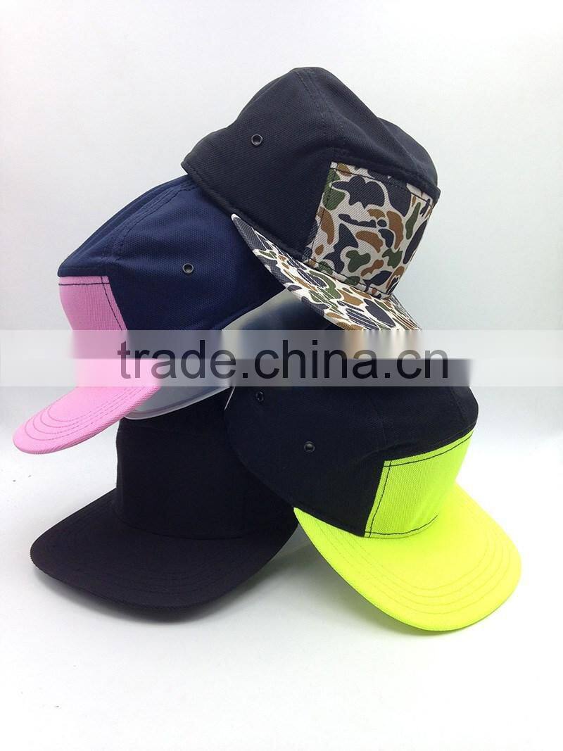 5 Panel Adjustable Skate Board Surf Bmx Fmx Hip Hop Skate Hat Waxed Cotton Cap