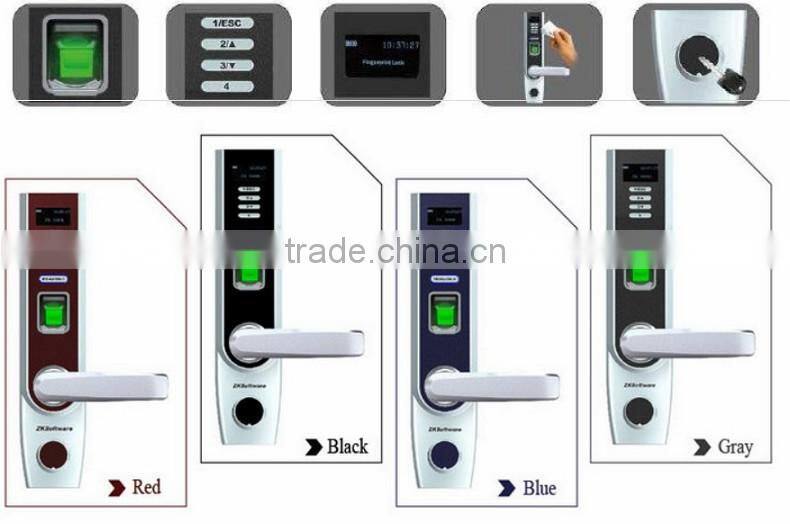 Zinc Alloy OLED display fingerprint reader access control biometric fingerprint lock with usb function
