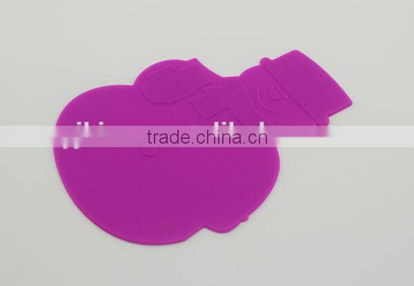 silicone snowman shape decorative tea cups mat