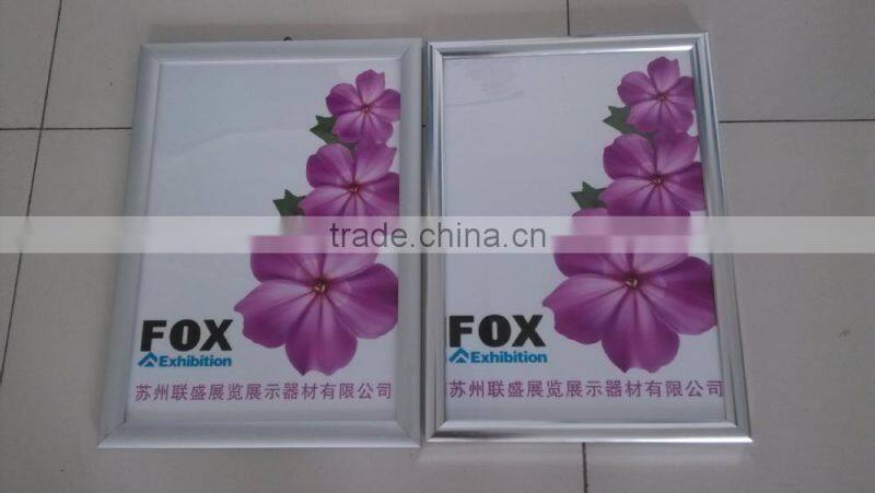 21mm shiny silver A3 snap frame