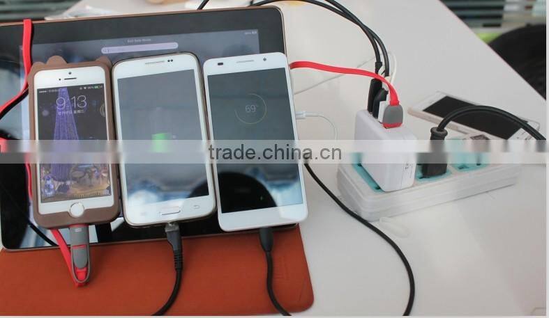 wholesale portable electrical dual port usb car charger 5v 1a/2.1a with led light for iphone/tablet