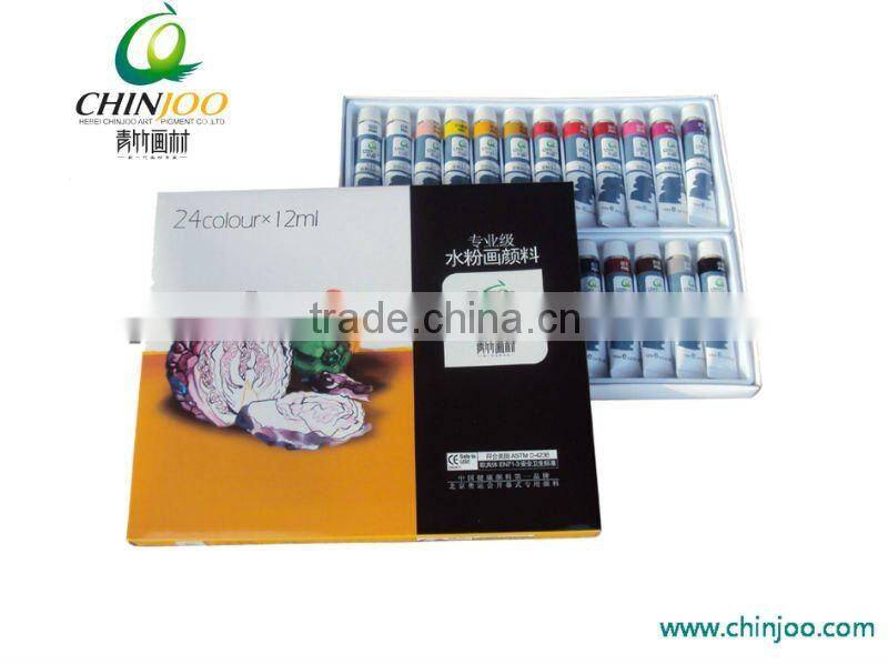 24*12ml professional Gouache Colour set