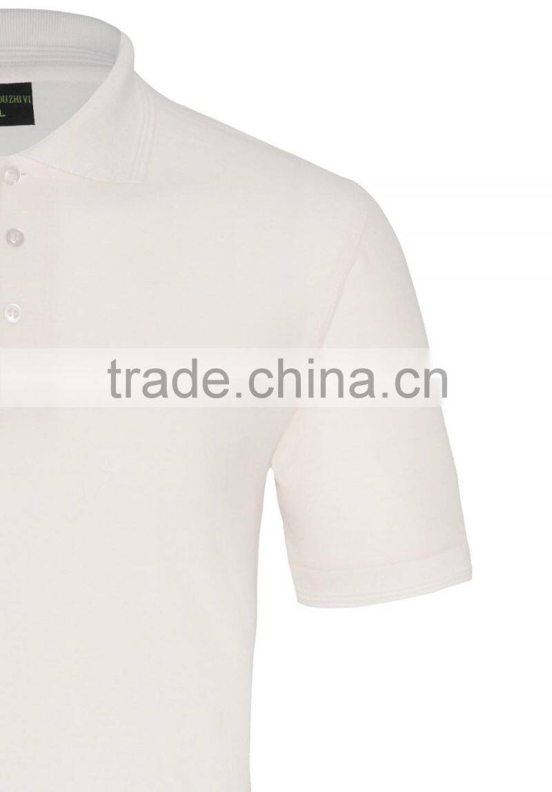 Plain Breathable Men's Business Uniform Pique Polo Shirt Wholesale