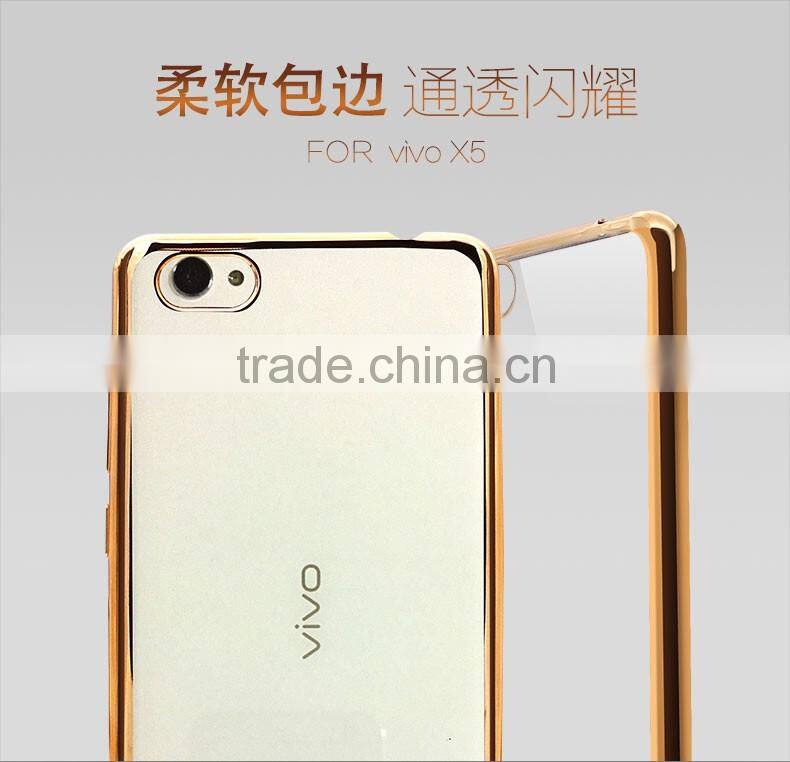 LZB Hot selling Electroplating TPU Case for Vivo X5,For Vivo X5 TPU Case
