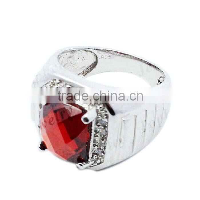 CZ brass ring men ring fashion brass jewelry