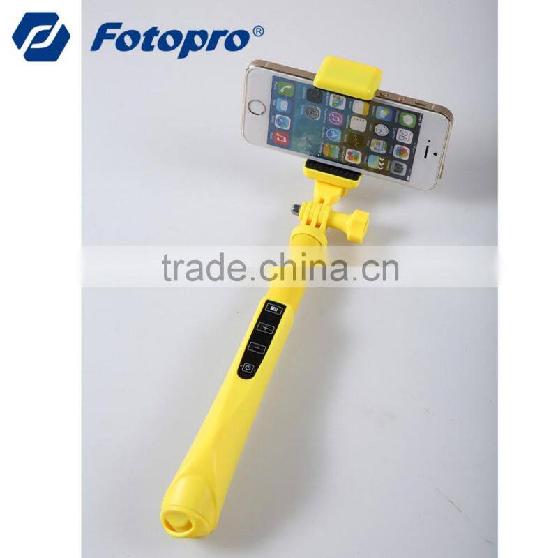 FOTOPRO bluetooth selfie stick pole monopod with go pro adapter QP-906R++SJ-85