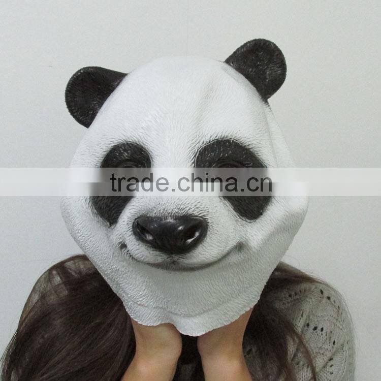 Eco-Friendly Natural Latex Panda head Mask Full Head Animal head Mask