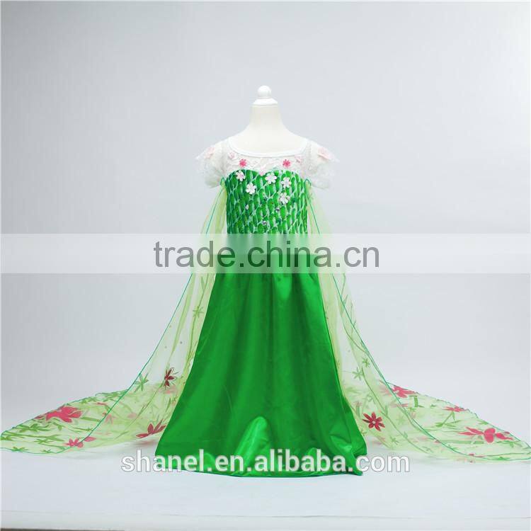 2016 Halloween Popular frozen elsa dress wholesale children girl dress