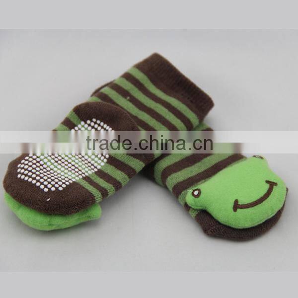 GSBT-15 Bulk custom striped design cotton full terry italian baby socks doll socks wholesale