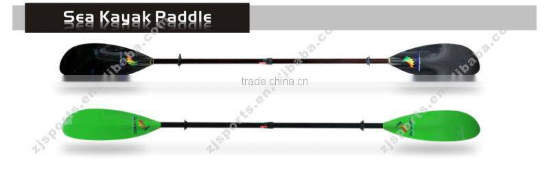 Split oval shaft adjustable Fiberglass sea kayak paddle