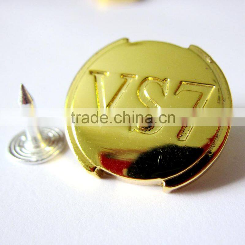 bright gold color button