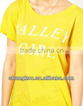 2013 high fashion design women summer t shirt valley girl t shirt cheap cotton printd t shirt shkz 103