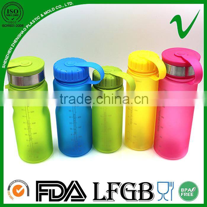 Customized food grade PCTG empty clear plastic sport bottle for water packaging