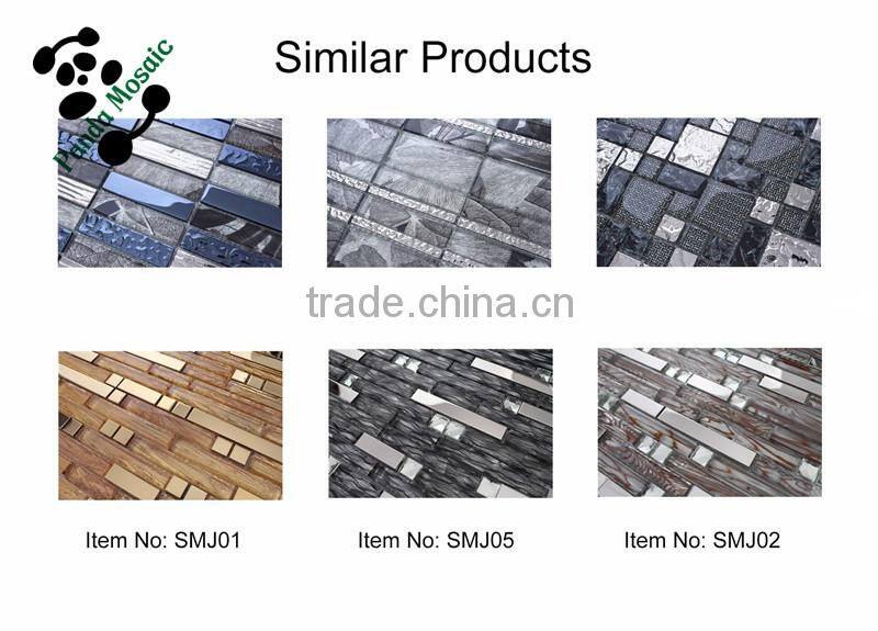 SMT02 Living room wall mosaic Mosaic tile inlay 304 stainless steel mosaics