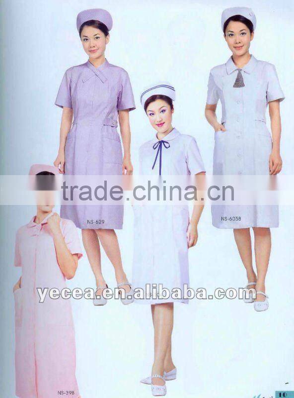 HOT selled good sewing 100%cotton hospital nurse uniform