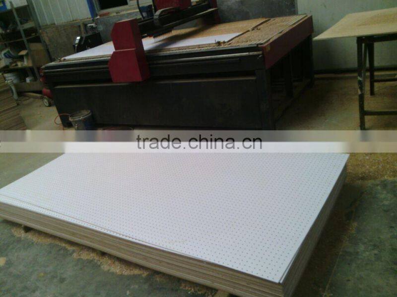 White melamine 6mm MDF pegboard