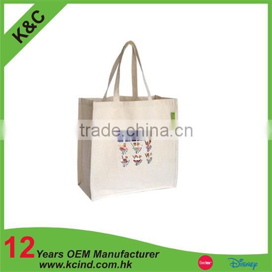 custom LOGO 12oz canvas tote bag