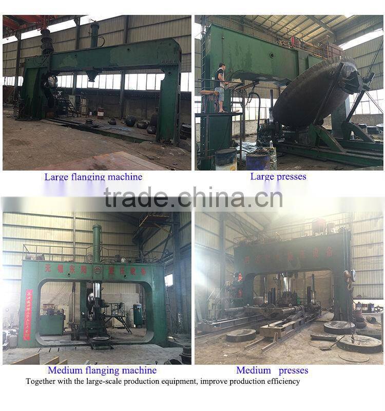 S shaped spherical heads cap for the hot-blast stove