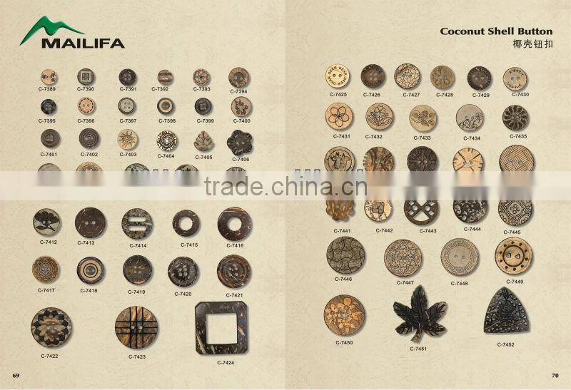 small natural coconut shell buckle for decoration