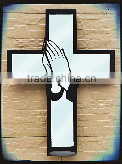 handicrafts Home decor gift cheap candleholder metal wall mounted wrought iron candle holder