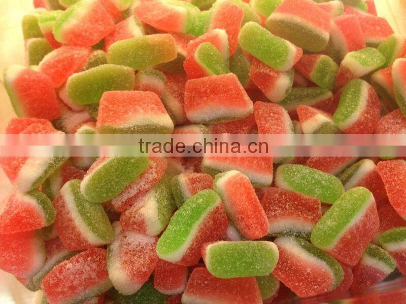 Custom Loose Packed Confectionary Watermelon Soft Jelly Gummy Candy