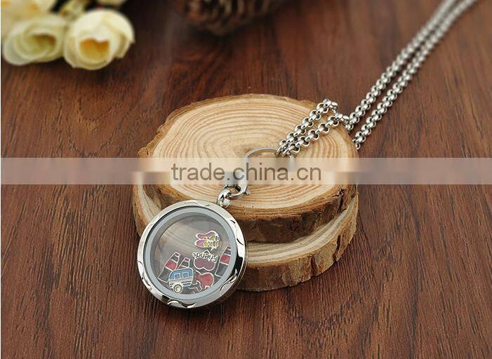 Custom Floating Locket Glass Living Memory Lockets