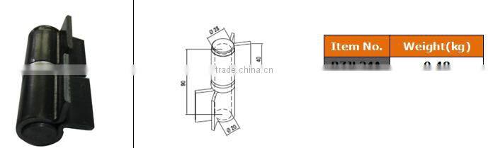 Round head weld-on steel bullet hinges