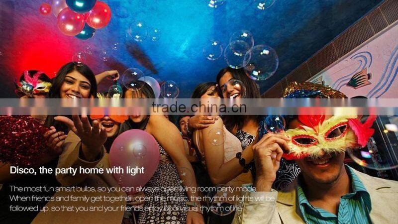 Yeelight Blue II 6W E27 Bluetooth 4.0 LED Bulb, RGB+white light remote controlled by iPhone and android phone, smart home lamp