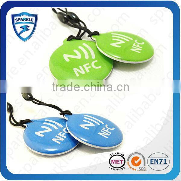 13.56MHz NFC Epoxy Keytag Waterproof NFC Tags