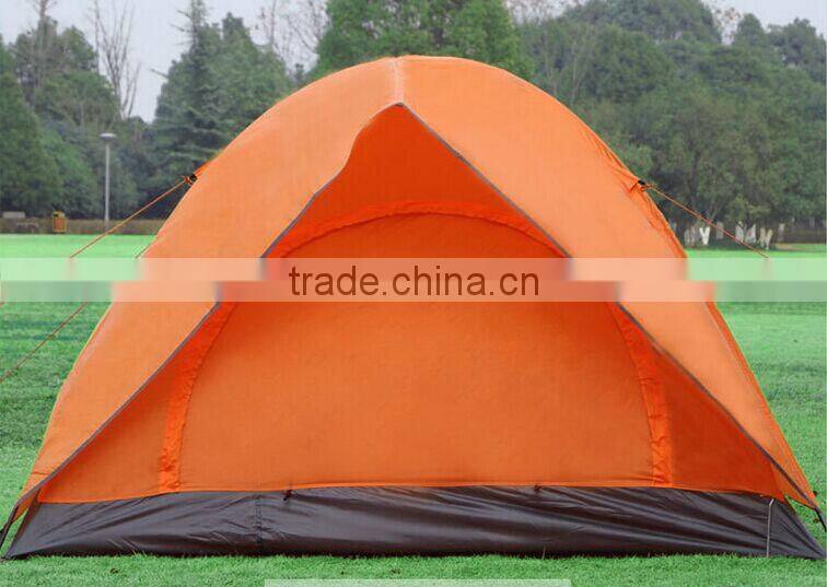 2017 new 4 Person 2 Layer camping tent,outdoor tent with With Fiberglass Pole