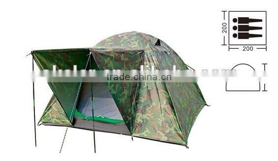 2016 fashional camouflage Outdoor Camping Tent for family travelling