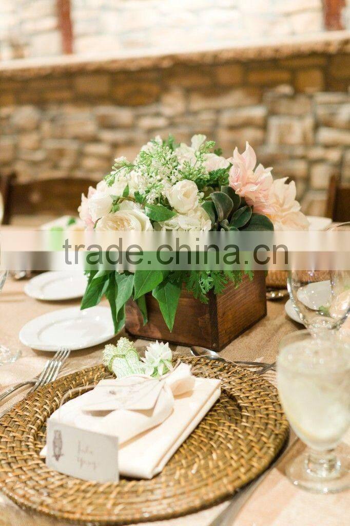 Wholesale wedding decoration table centerpiece wooden box wholesale