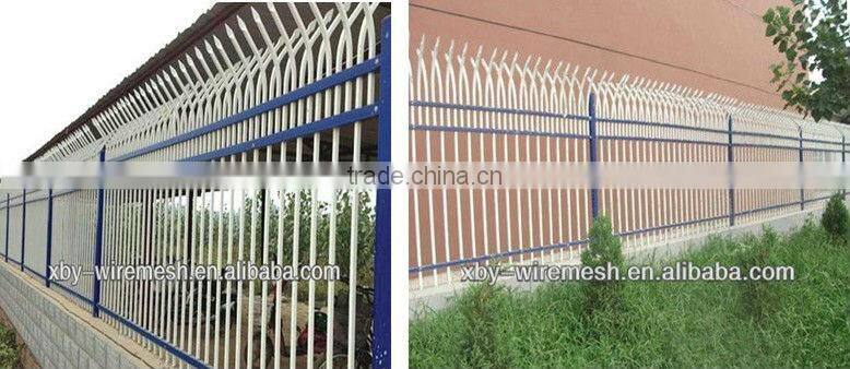 wrought iron welded picket mesh fence