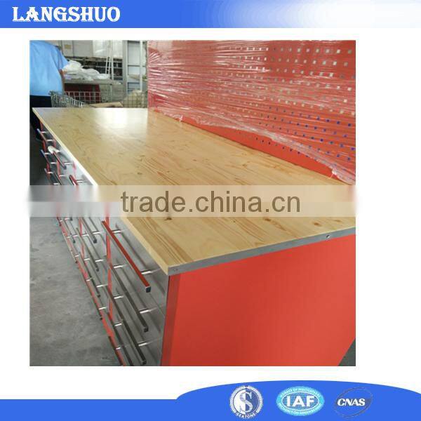 2017 20 drawers wood mesa workbench durable rolling tool chest with pegboard