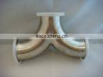 304 316 steel elbow with a side outlet