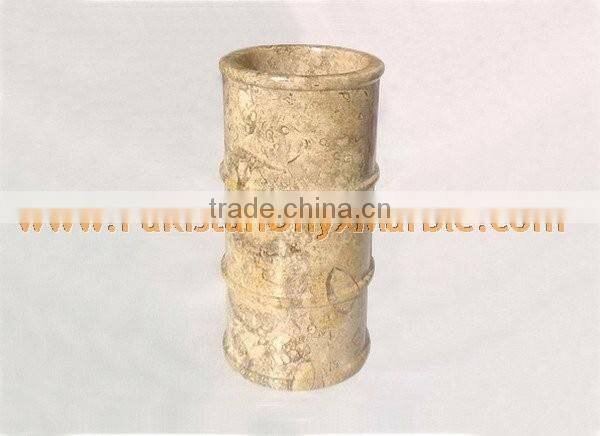 UNIQUE FOSSIL MARBLE FLOWER VASES