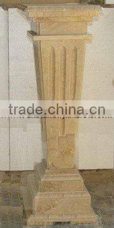 DECORATIVE SAHARA BEIGE MARBLE PEDESTALS