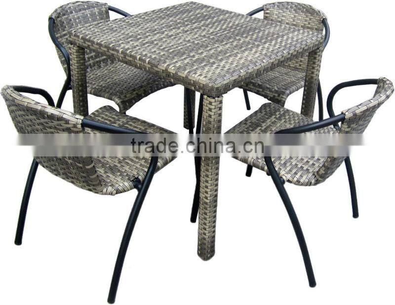 Suitable garden rattan dining set (CF711C+2017)