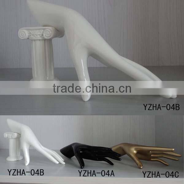 2015 hot sale fiberglass roman column mannequin hand jewelry diaplay