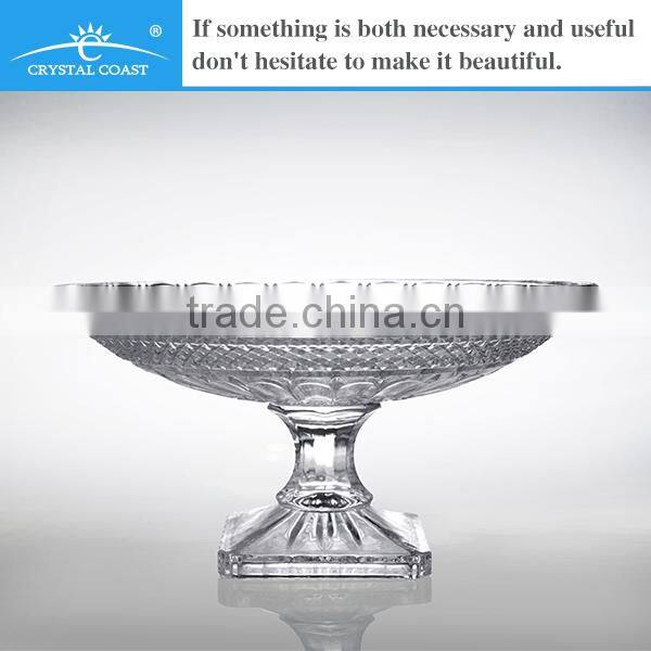 wholesale flower shaped fancy centerpieces glass decorate plates