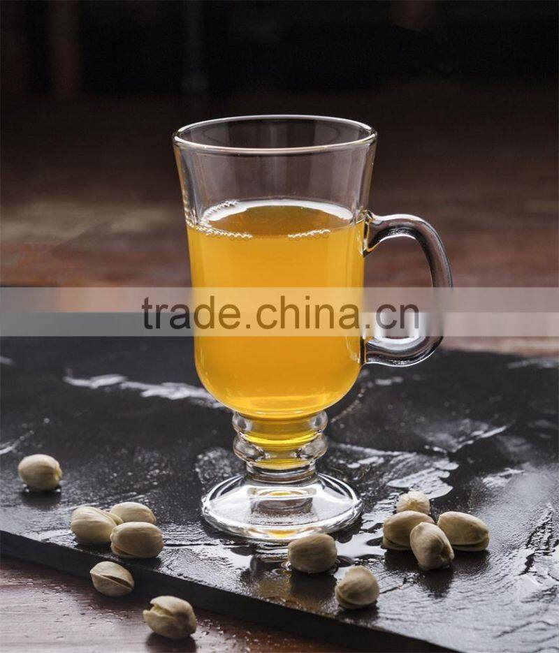 clear lette glass juice cup beverage cup