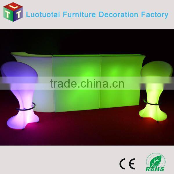 led high stool bar chair remote control 16 color change led chair/led bar stool