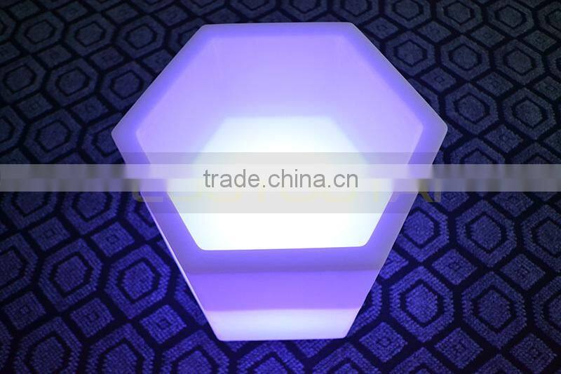 2015 New Cordless wine cooler lighted led bar light ice bucket LTT-SI02